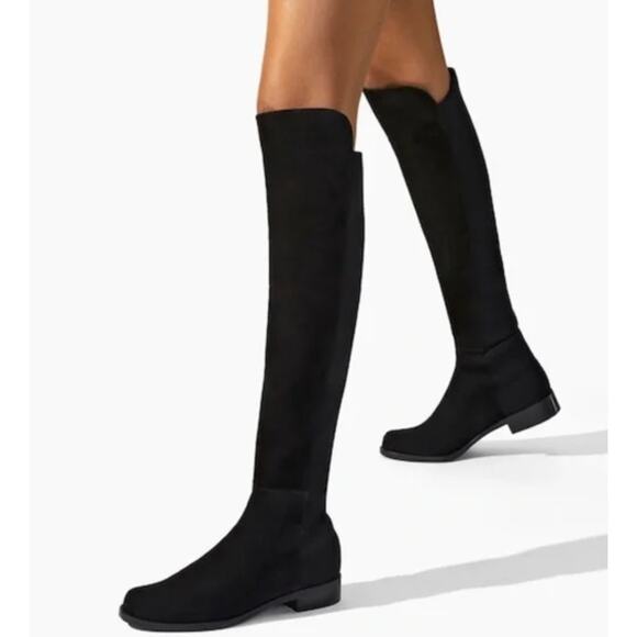 Stuart Weitzman Shoes - Stuart Weitzman Black Suede Over-the-Knee Boots - Women’s - US 5 - EU 35